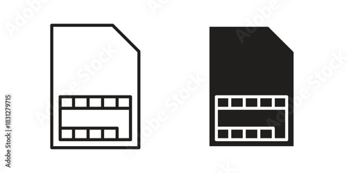 Sim card icon for your website design, logo, app, UI. EPS10