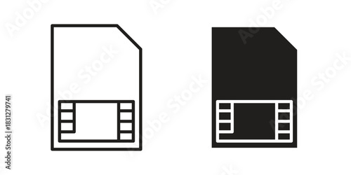 Sim card icon for your website design, logo, app, UI. EPS10