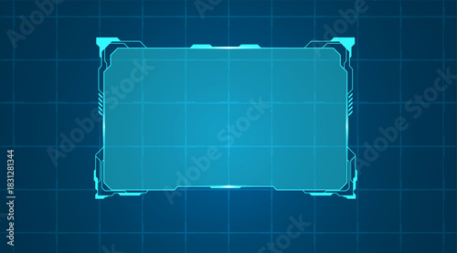 HUD Square Callout Set – Square and rectangular boxes for tech graphics.