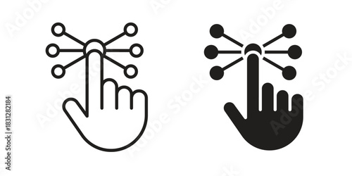 Interactive icon pictogram in trendy outline style. icon, sign or symbol.