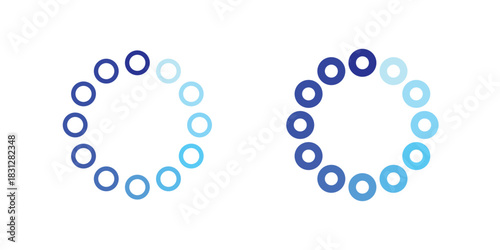 Loading icon pictogram in trendy outline style. icon, sign or symbol.