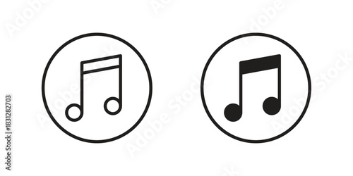 Music icon pictogram in trendy outline style. icon, sign or symbol.