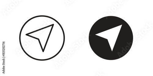 Navigation icon pictogram in trendy outline style. icon, sign or symbol.