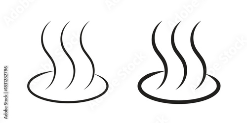 Onsen icon pictogram in trendy outline style. icon, sign or symbol.