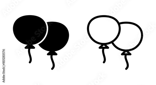 Balloon icon symbol for apps and websites. Party balloon sign and symbol