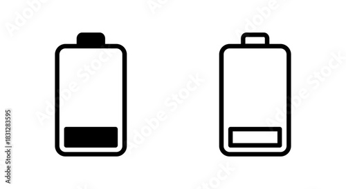 Battery icon symbol for apps and websites. battery Charging sign. battery charge level