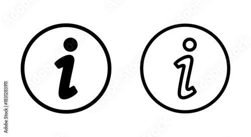 Information sign icon symbol for apps and websites. about us sign and symbol. question mark icon