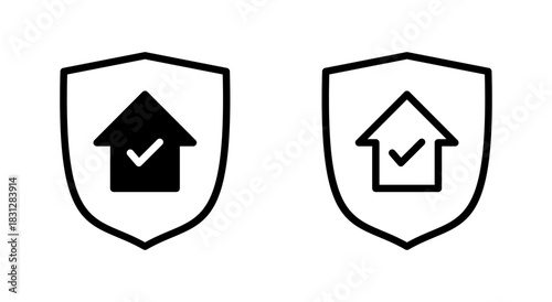 house insurance icon symbol for apps and websites. house protection sign and symbol