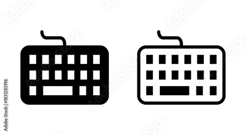 Keyboard icon symbol for apps and websites. keyboard sign and symbol