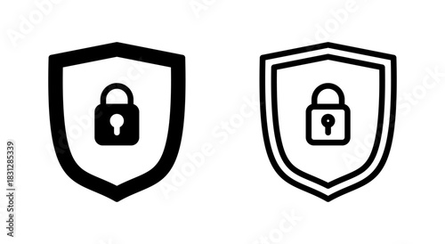Security icon symbol for apps and websites. protection icon. privacy. vpn