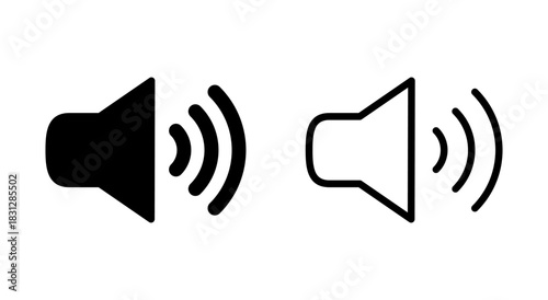 Speaker icon symbol for apps and websites. volume sign and symbol. loudspeaker icon. sound symbol