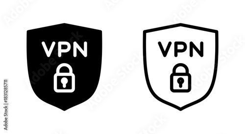 Vpn icon symbol for apps and websites. Private network sign and symbol. virtual private network icon.