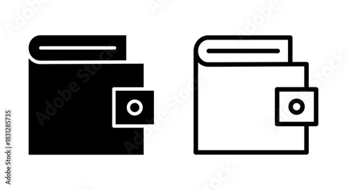 Wallet icon symbol for apps and websites. wallet sign and symbol