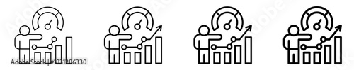 Performance Metrics  Icon Set Different Style Collection

