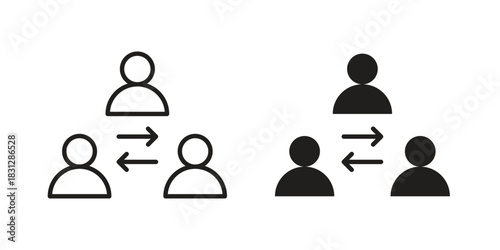 Mediator icon for template. Icon vector graphic set