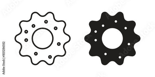 Microorganism icon for template. Icon vector graphic set