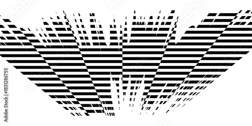 Rectangle frame with checkered print on borders. Rectangular vignette with checkerboard, race flag or chess game pattern isolated on white background. Vector graphic illistration.