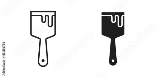 Paint brush icon for template. Icon vector graphic set