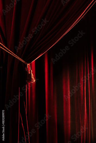 Red velvet curtains #3