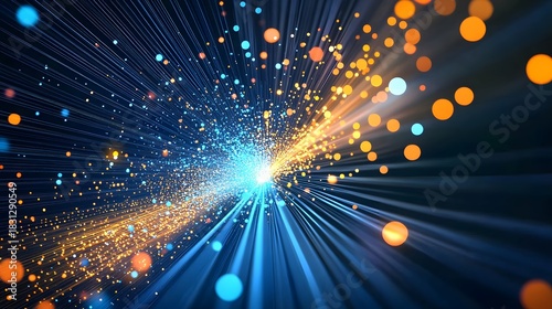 High-speed internet data flow