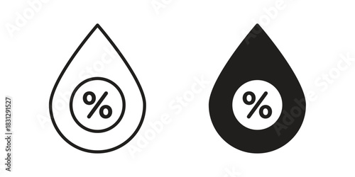 Humidity icon designs collection for mobile, ui, web.