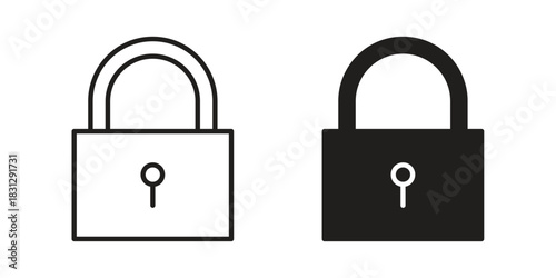 Lock icon designs collection for mobile, ui, web.