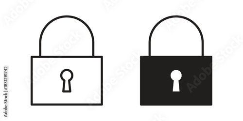 Lock icon designs collection for mobile, ui, web.