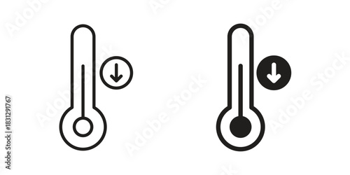 Low Temperature icon designs collection for mobile, ui, web.