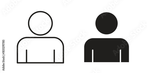 Man icon designs collection for mobile, ui, web.