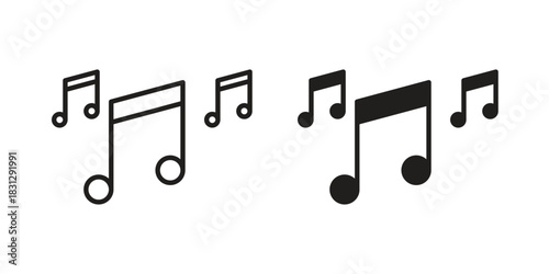 Music icon designs collection for mobile, ui, web.