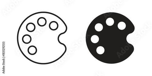 Palette icon designs collection for mobile, ui, web.