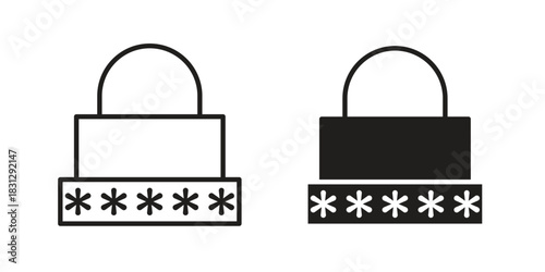 Password icon designs collection for mobile, ui, web.