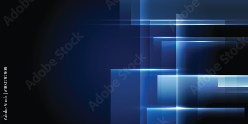 Future technology digital cyber dark blue background.