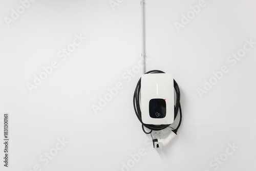 an electric car charging base