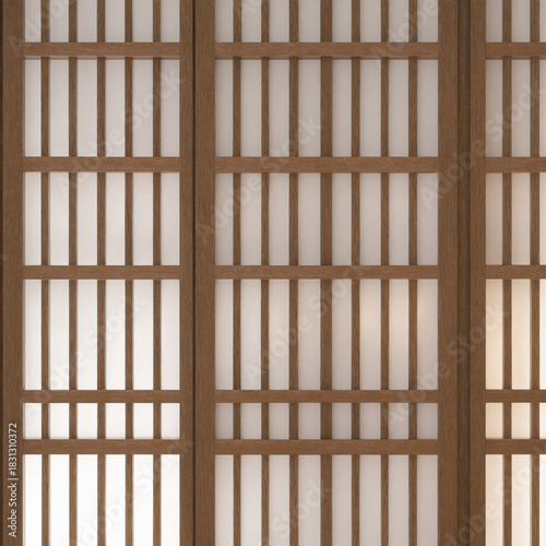 Wallpaper Mural Shoji Screen Seamless Japanese Wooden Lattice Background Torontodigital.ca