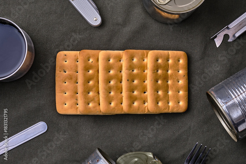 Hardtack and Emergency Food on Fabric