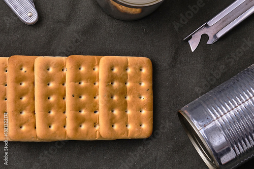 Hardtack and Emergency Food on Fabric