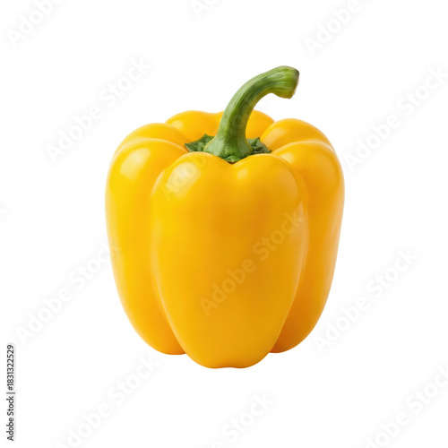 Fresh yellow bell pepper, vibrant and healthy, perfect for salads and cooking