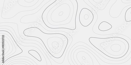 Precision-Crafted Seamless Topographical Pattern Depicting Organic Flow Lines that Visualize Realistic Mountain Height Variations