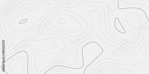Continuous Line-Based Topographic Terrain Model Illustrating Smooth Cartographic Curves and Geological Height Transitions