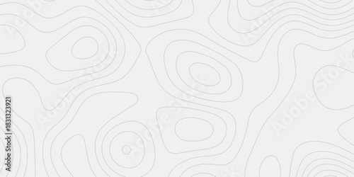 Seamless Continuous Contour Line Blueprint Depicting Elevation Gradients, Terrain Transitions, and Natural Mountain Relief Formations