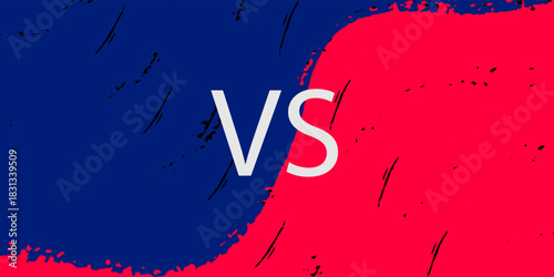 An attractive and simple two-sided split background for team games or challenges. eps 10