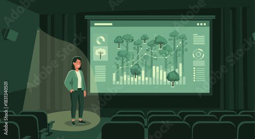 Presentation on deforestation statistics and conservation efforts awareness campaign