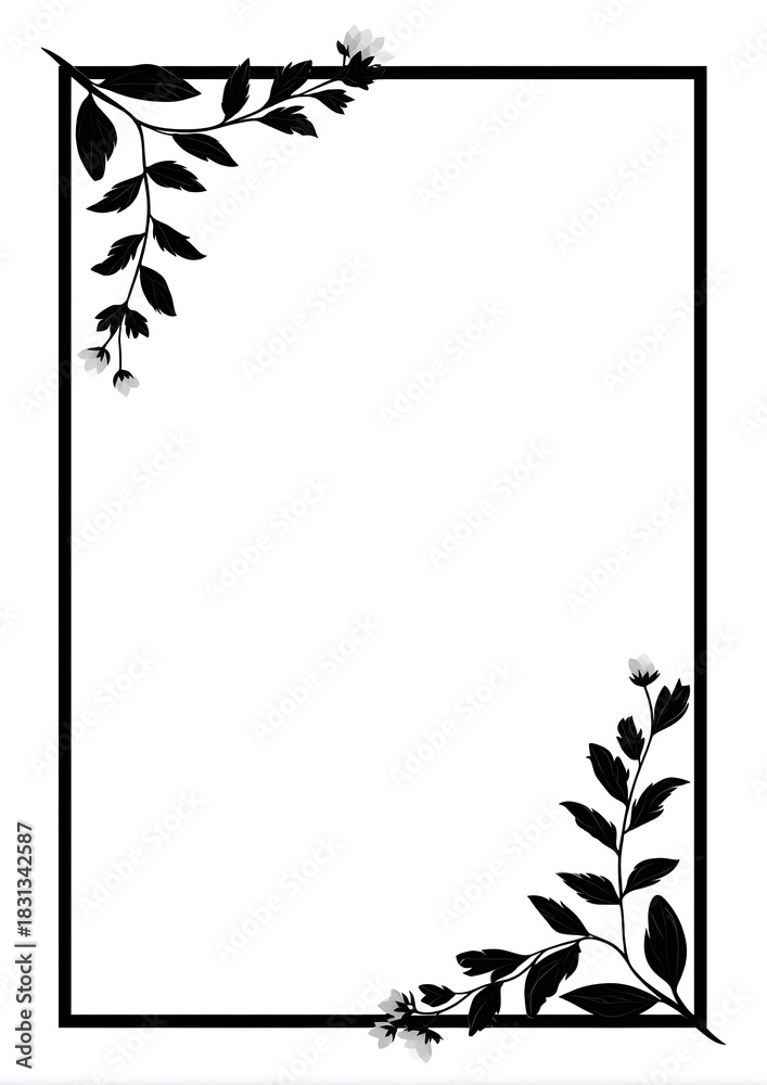 Fototapeta premium minimalistic modern frame, generation AI 