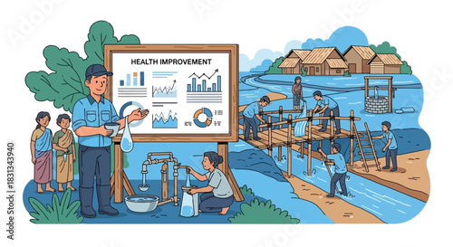 Community health initiative: Improving access to clean water in rural areas