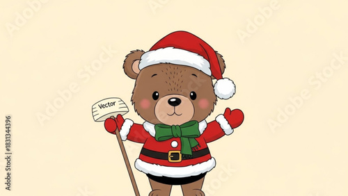 santa claus with a bag