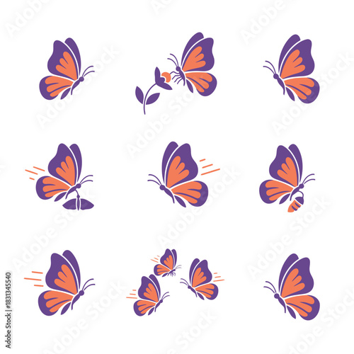 Set of nine black silhouette icons of different sheep and goat breeds in various poses like grazing and jumping vector.