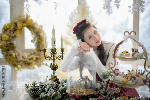 Portrait of beautiful teen girl