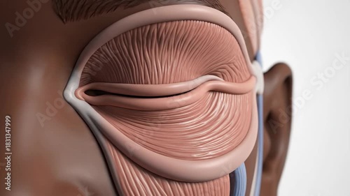 Human Orbital Septum Anatomy Animation