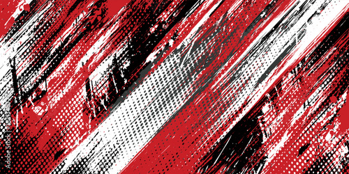 Gaming esport background striking stripes electric banner vector illustration design red black grunge brush wing comic pattern modern abstract concept livery stripes decal paint splash splatter.eps 10